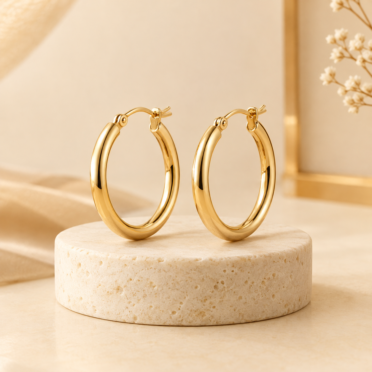 Classic Gold Hoops